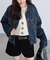 〈Levi's〉LOOSE CROP TRUCKER デニムジャケット