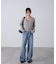 レースドッキングカシュクールニット