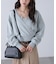 レースドッキングカシュクールニット