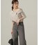 アシンメトリー5分袖シャツブラウス24AW