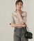 アシンメトリー5分袖シャツブラウス24AW