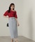 アシンメトリー5分袖シャツブラウス24AW
