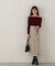 ラップ風リボンタイトスカート　24AW