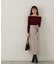 ラップ風リボンタイトスカート　24AW