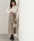 ラップ風リボンタイトスカート　24AW