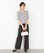＜ハンドウォッシャブル＞ダイヤ柄半袖ニット 25AW
