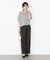 ＜ハンドウォッシャブル＞ダイヤ柄半袖ニット 25AW