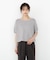 ＜ハンドウォッシャブル＞ダイヤ柄半袖ニット 25AW