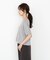 ＜ハンドウォッシャブル＞ダイヤ柄半袖ニット 25AW