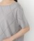 ＜ハンドウォッシャブル＞ダイヤ柄半袖ニット 25AW
