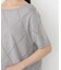 ＜ハンドウォッシャブル＞ダイヤ柄半袖ニット 25AW