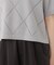 ＜ハンドウォッシャブル＞ダイヤ柄半袖ニット 25AW