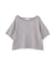 ＜ハンドウォッシャブル＞ダイヤ柄半袖ニット 25AW