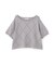＜ハンドウォッシャブル＞ダイヤ柄半袖ニット 25AW