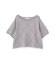 ＜ハンドウォッシャブル＞ダイヤ柄半袖ニット 25AW