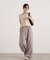 ＜ハンドウォッシャブル＞ダイヤ柄半袖ニット 25AW