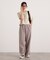 ＜ハンドウォッシャブル＞ダイヤ柄半袖ニット 25AW