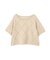 ＜ハンドウォッシャブル＞ダイヤ柄半袖ニット 25AW