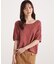 ＜ハンドウォッシャブル＞ダイヤ柄半袖ニット 25AW