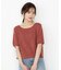 ＜ハンドウォッシャブル＞ダイヤ柄半袖ニット 25AW