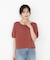＜ハンドウォッシャブル＞ダイヤ柄半袖ニット 25AW