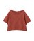 ＜ハンドウォッシャブル＞ダイヤ柄半袖ニット 25AW