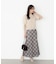 チェックナロースカート 25AW