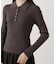＜ウォッシャブル＞ポロリブニット 25AW