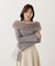 フェイクファー付きオフショルニット 25AW