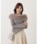 フェイクファー付きオフショルニット 25AW
