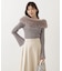 フェイクファー付きオフショルニット 25AW