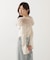 フェイクファー付きオフショルニット 25AW