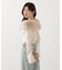 フェイクファー付きオフショルニット 25AW