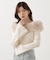 フェイクファー付きオフショルニット 25AW
