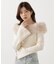 フェイクファー付きオフショルニット 25AW