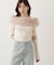 フェイクファー付きオフショルニット 25AW