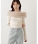 フェイクファー付きオフショルニット 25AW
