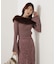 フェイクファー付きオフショルニット 25AW