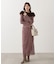 フェイクファー付きオフショルニット 25AW
