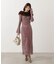 フェイクファー付きオフショルニット 25AW