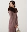フェイクファー付きオフショルニット 25AW
