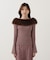 フェイクファー付きオフショルニット 25AW