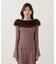 フェイクファー付きオフショルニット 25AW
