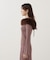 フェイクファー付きオフショルニット 25AW