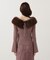 フェイクファー付きオフショルニット 25AW