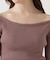 フェイクファー付きオフショルニット 25AW