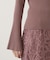 フェイクファー付きオフショルニット 25AW