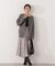 チェック柄ジャガードニットワンピース 25AW