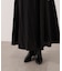 ベルト付きシアーフレアスカート