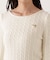 チャーム付きミニケーブルニット  25AW